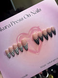 Polka dot french Press on nails set