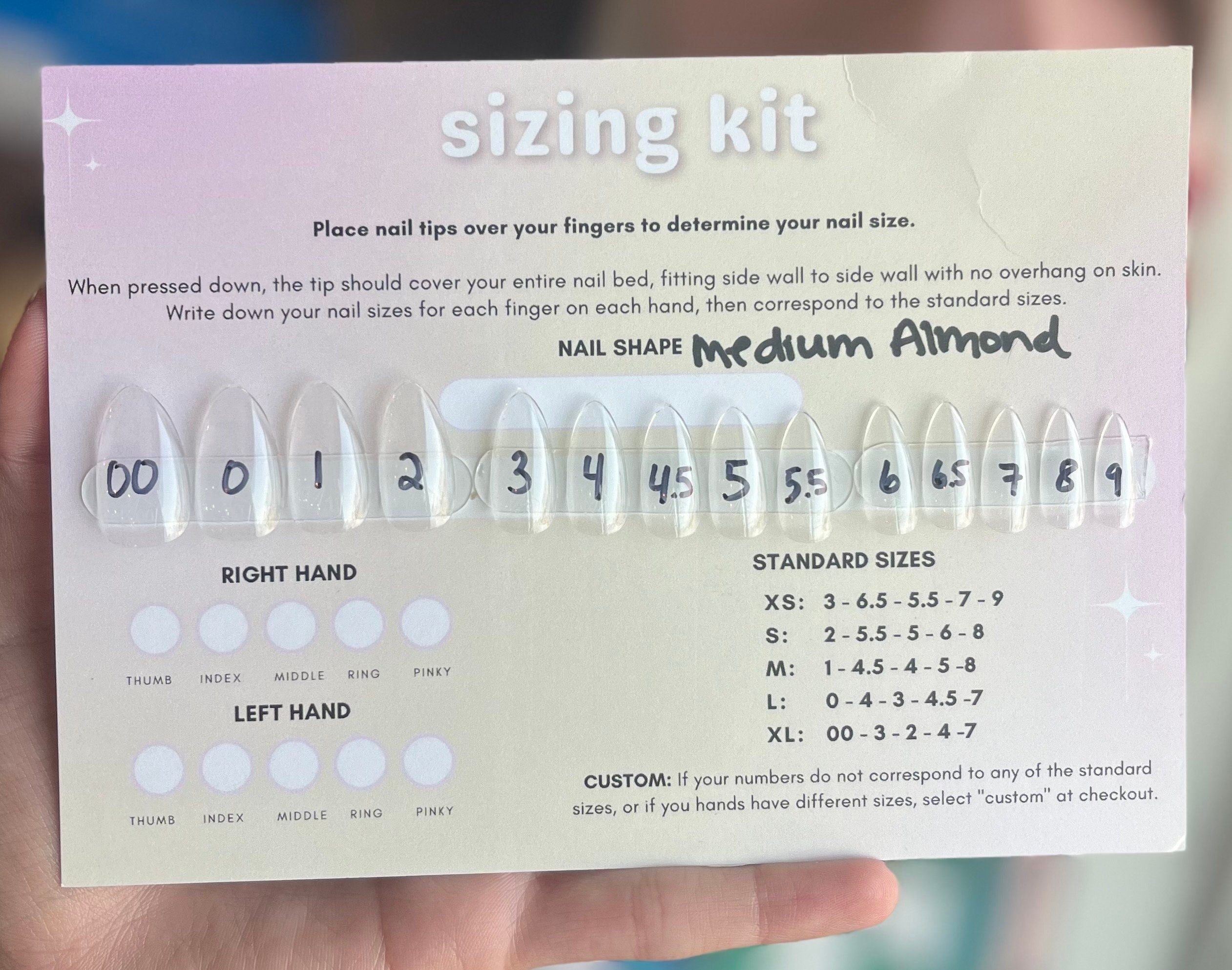 sizing kit