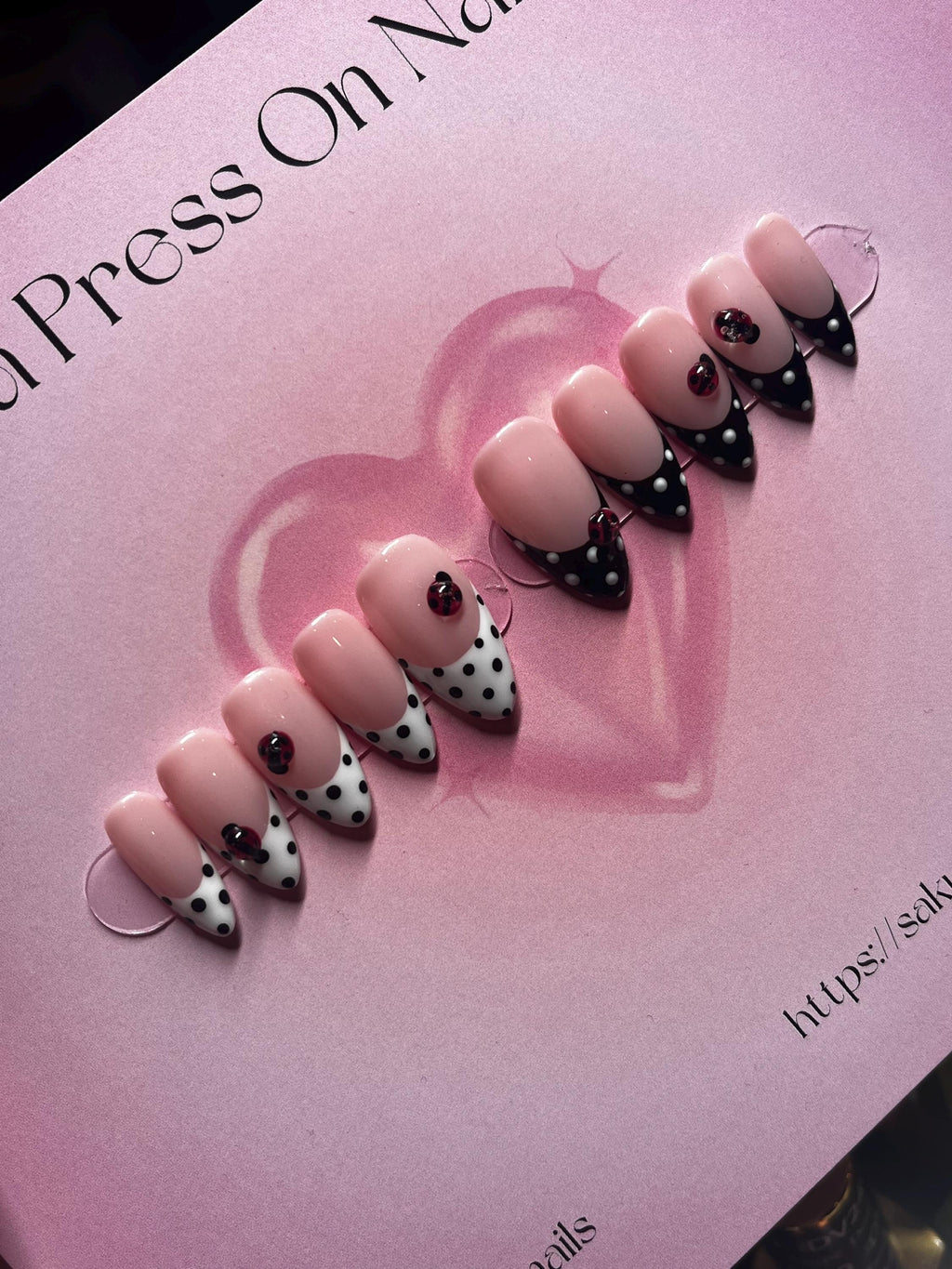 3D Ladybug black & white