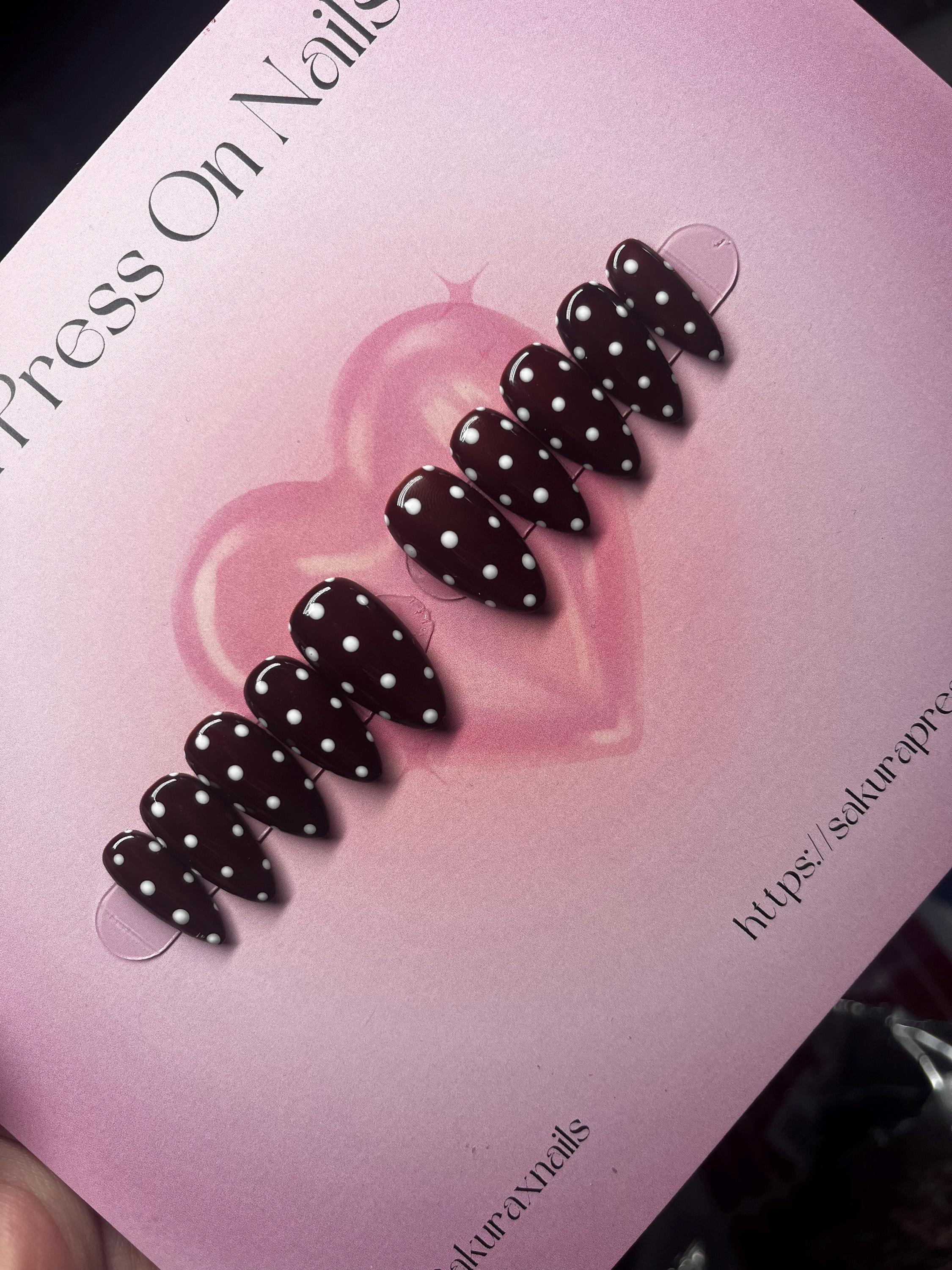 Tate Mcrae inspired brown and white polka dot